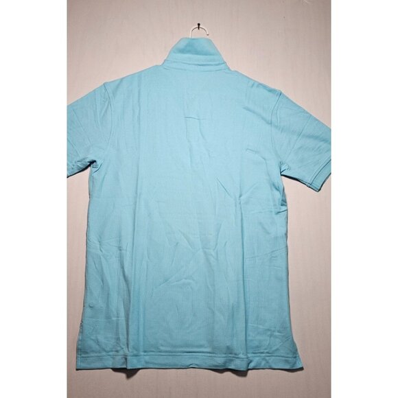 Tommy Hilfiger Polo Shirt Men’s Large Light Blue Short Sleeve New Without Tag - Picture 3 of 3